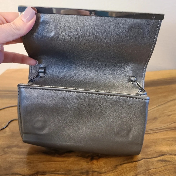 Lauren Merkin Leather Metallic Crossbody Bag - Picture 8 of 10